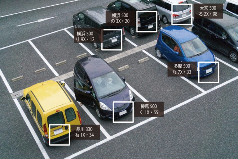 車両ナンバープレート認識イメージ